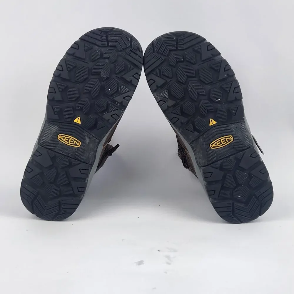NEW Keen Utility Men Evanston 6in WP CT Bison/Black Leather Work Boots Sz 8.5EE